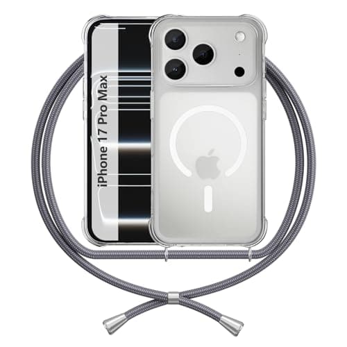 Coque iPhone 17 Pro Max Transparente Anti Jaune Gris Blanc Coin Renforcé TPU Shockproof