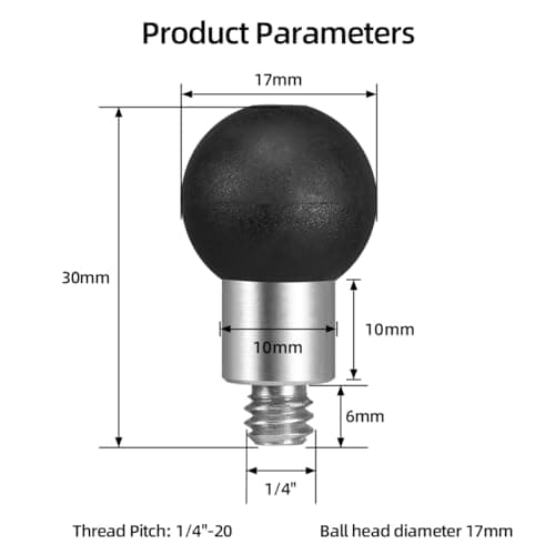 Adaptateur de tête de bol 17 mm compatibles GPS Garmin, pour supportphone moto vélo FANAUE