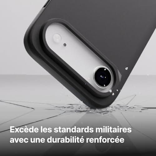 RhinoShield Coque Coque iPhone 17 MagSafe Soldex - Protection Militaire, Absorption des Chocs, Fin et Minimaliste - Noir