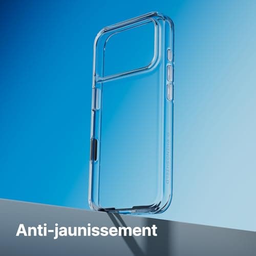 RhinoShield Coque iPhone 17 Pro | Coque Claire, Anti-Jaunissement, Haute Transparence, Anti-Choc Dépassant les Normes Mi