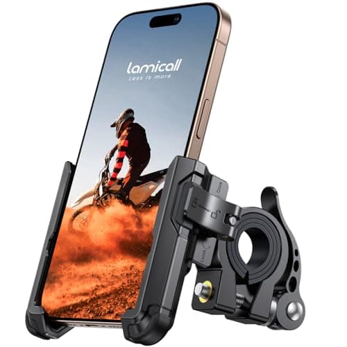 Lamicall Support Téléphone Vélo 360° Rotatif - Compatible iPhone 17/16/15/14/13/12/11 & Huawei, Placement Rapide & Unive