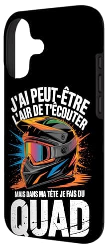 Coque J'Ai Peut-Être L'Air De T'Écouter Quad pour iPhone 17 Protection Avancée et Mode Multi-App فقالطة