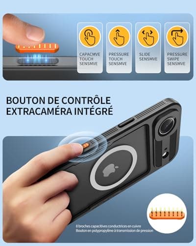 Coque Étanche IP68 360° Anti-Poussière Anti-Neige pour iPhone 17 Air - Protection Housse Resistante à l'Eau avec Compati