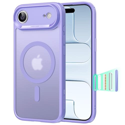 <think>

</think>

Coque ESR pour iPhone 17 Pro Max, Protection Caméra, Compatible MagSafe, Étui Militaire Antichute, Tr — B-Violet Givré(with Button)