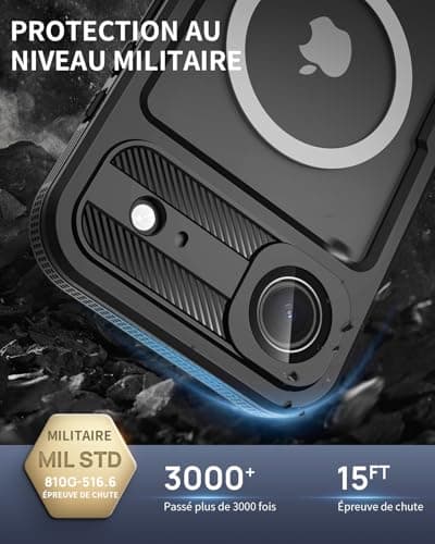 Coque Étanche IP68 360° Anti-Poussière Anti-Neige pour iPhone 17 Air - Protection Housse Resistante à l'Eau avec Compati