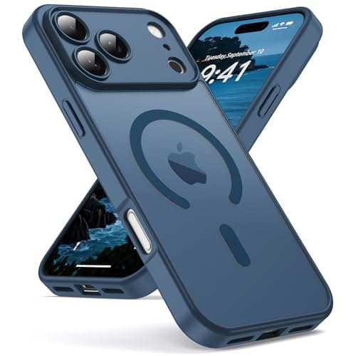 Oududianzi Coque iPhone 17 Pro Max MagSafe Bleu Global Recycled Standard