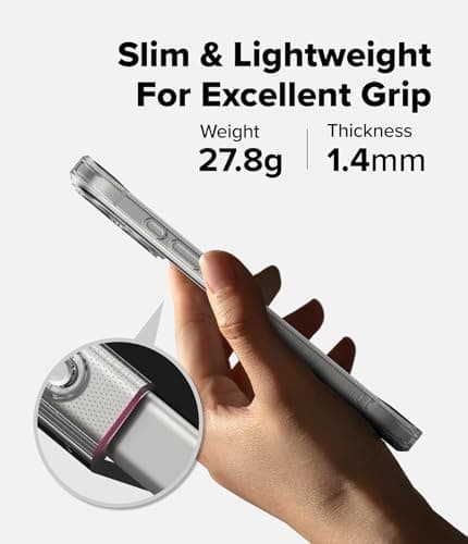 Protection Ringke pour iPhone 17 - Matière Mat Translucide | Protection Anti-Choc | Poche pour Sac Bandoulière