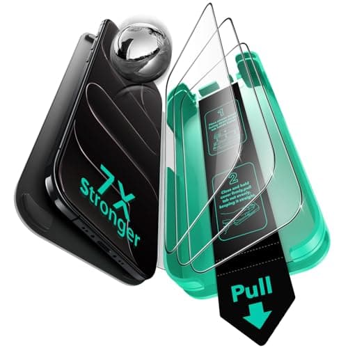 Protection Écran ESR Verre Trempé iPhone 17 Pro Max 9H+ Incassable, Lots de 3 Panneaux UltraFit Mis à Jour Global Recycl — HD 3PCS