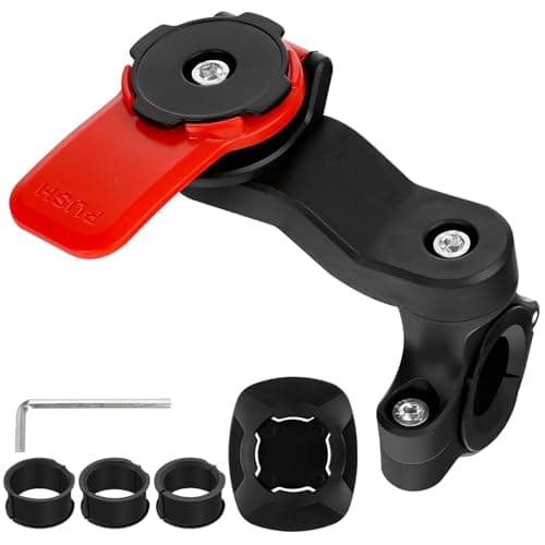 Freefire Support Téléphone Moto Amortisseur Vibrations Universel pour Trottinette & Scooter (Rouge)