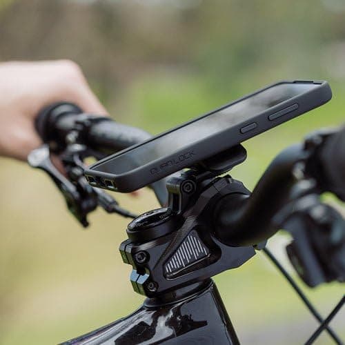 Quad Lock Support de fixation réglable pour tige de vélo (compatible iPhone)