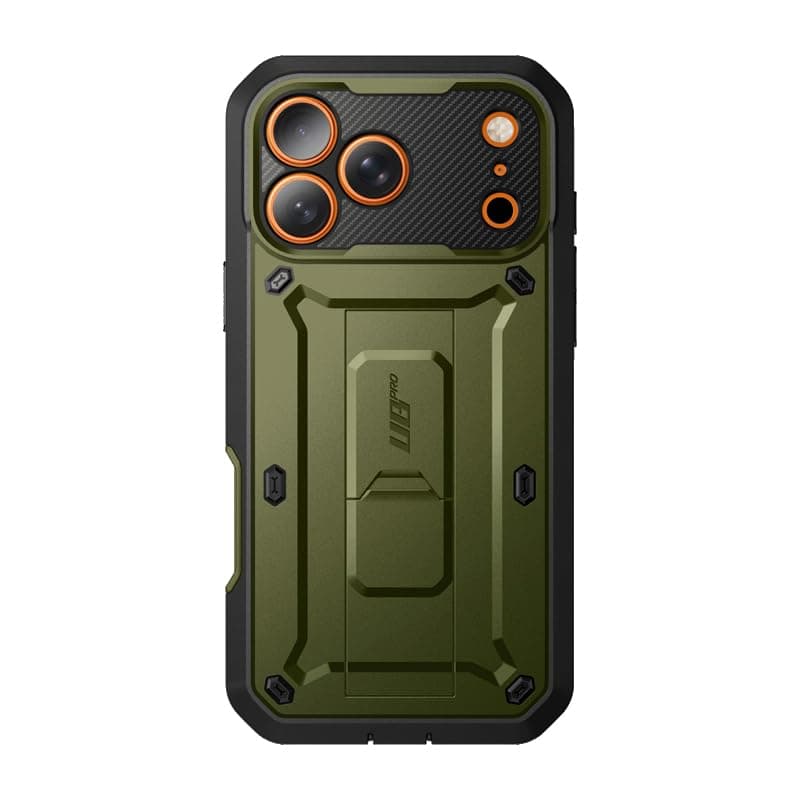 SUPCASE Coque pour iPhone 17 Pro 2025 [Protection Militaire & Béquille Intégrée] Coque Intégrale Robuste pour iPhone 17 — Vert