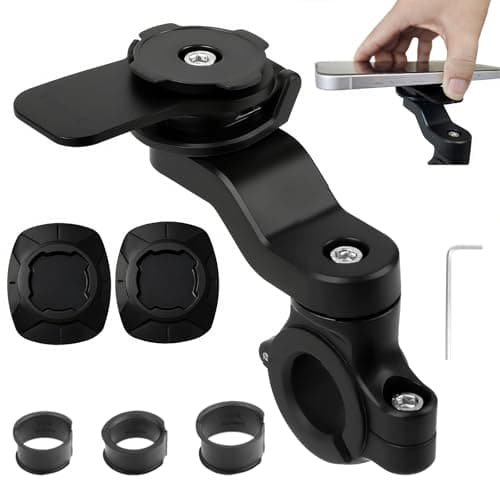 Support universel de téléphone pour guidon de vélo et moto - Amovible, Rotatif à 360°, Compatible Trottinette Quad Scoot