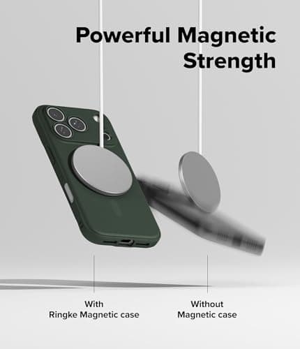 Ringke Coque Magnétique Antidérapante Compatible avec iPhone 17 Pro - Onyx Magnetic Souple – Durable et Étui Bandoulière