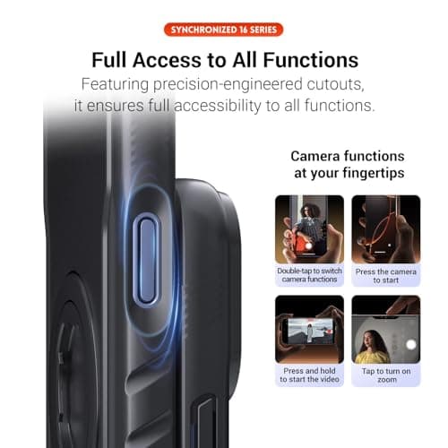 Coque iPhone 17 Pro Max Anti-Choc Magsafe Compatible Vélo VTT Moto Étui Click-Lock Support Vélo