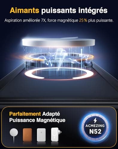 Lanhiem Coque Étanche IP68 iPhone 17 Pro Max Militaire Chantier - Antichoc Incassable Protection Écran+Camera Noir