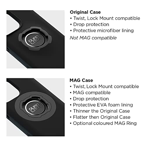 Quad Lock Potence/Guidon Support de Téléphone Samsung Galaxy S22 Plus pour Vélo Kit avec Coque Mag