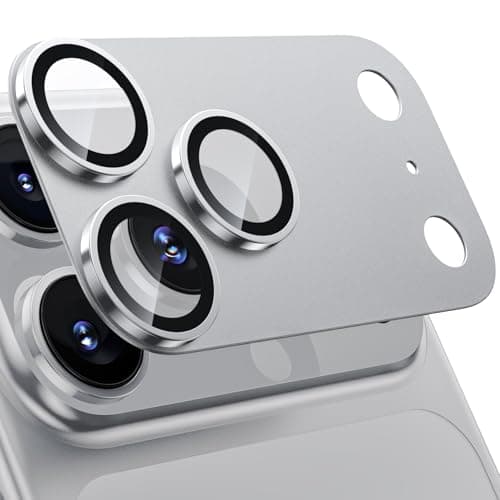 WSKEN Protection mate 17 Pro Max pour iPhone - Couverture en plaque métallique 9H - Anti-rayures - Sans bulles - Film d' — Argent (Silver)