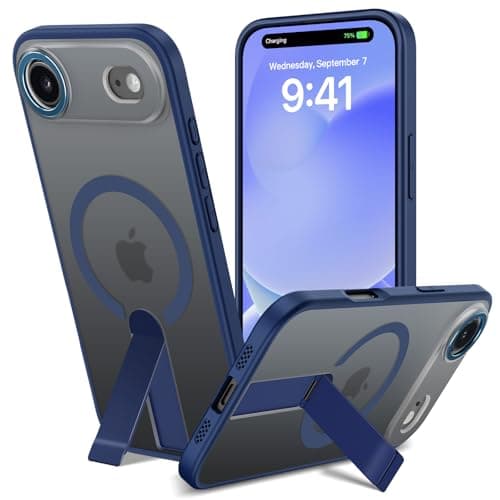 Coque Magnétique Nicekool pour iPhone 17 Pro | Protection Antichoc et Support Invisible | Compatible MagSafe — Bleu