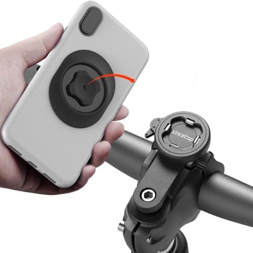 Support Telephone Velo Tout-Terrain pour VTT, Scooter, Vélo Electrique et Routier C-2e Gén.ERMOTOWasive Versatile Suppor — 2e gén.-Support de capuchon de potence-Sér. C