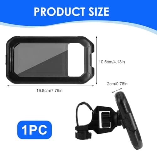 Support Téléphone Moto Étanche 360° Rotation Anti-Vibration pour VTT et Vélo Scooter 5,5-7,0 Pouces Smartphones    
Supp