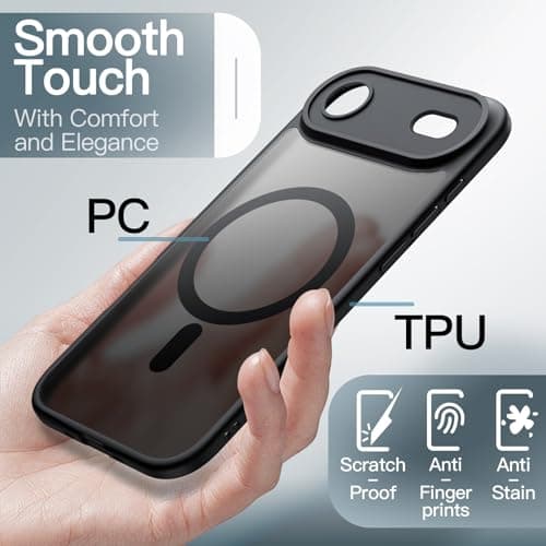 Coque Magnétique JETech pour iPhone 17 Air MagSafe Noir