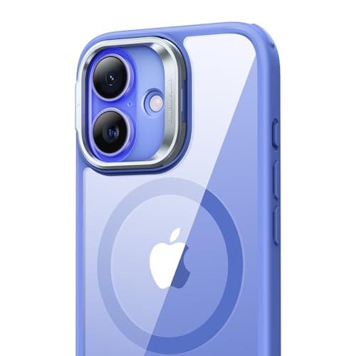 ESR Coque Transparente pour iPhone 17, Protection Commande de la Caméra et Compatible MagSafe, Idéale pour Hommes et Fem — Bleu Transparent