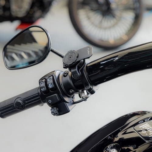 Quad Lock Support Téléphone Pro pour Moto - Grand Amortisseur Vibrations + Coque MAG iPhone 15 Pro