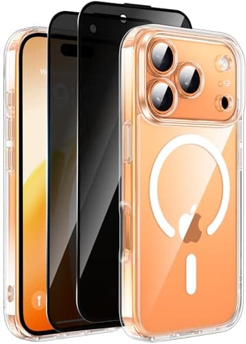 <think>

</think>

Coque Magnétique Helssitot pour iPhone 17 Pro Max - Anti-Espion, Anti-Choc, Anti-Rayures - Étui Trans