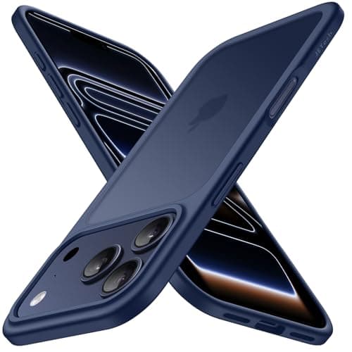 JETech CoqueMate iPhone 17 Pro Max, Qualité Militaire, Protection Antichoc (Bleu Foncé)  
JETech CoqueMate iPhone 17 Pro