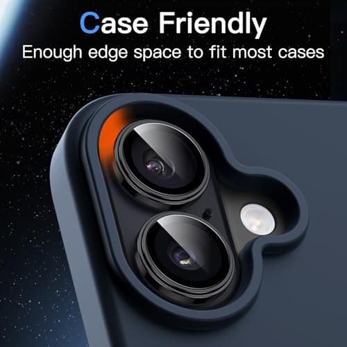 JETech Protecteur d'Objectif de Caméra pour iPhone 17 - Protection Visible, Ajustement Exact 1:1, Coque d'Essaim Métalli