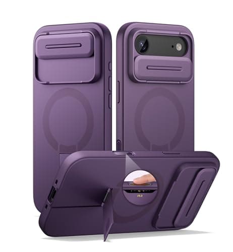 Coque magnétique SURITCH pour iPhone 17 Pro - Protection et support réglable (Bleu foncé)  
Coque magnétique SURITCH iPh — Violet