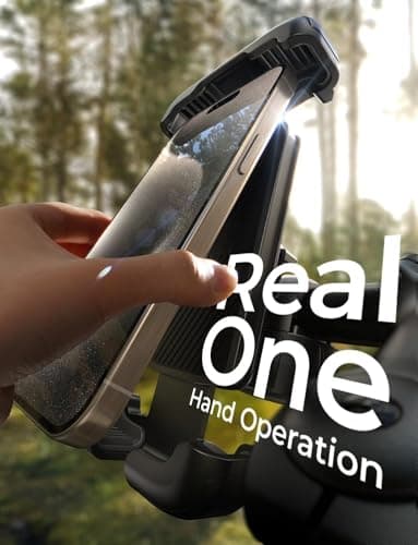 Support Téléphonique Moto LISEN Antivibration 1S, Compatible iPhone 13-16, 360° Rotation GPS, VTT, Smartphone	Electrique