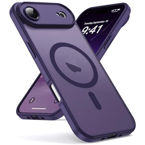 Oududianzi Coque iPhone 17 Pro Max MagSafe Bleu Global Recycled Standard — Violet Foncé