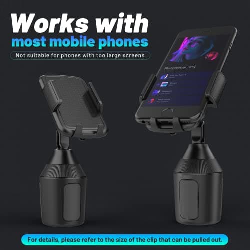 SEEKONE Support Universel pour Smartphone de Voiture - Convient à Tous Les Modèles, pour Hommes et Femmes en Déplacemen