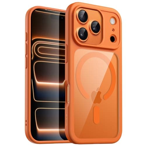 JETech Coque Magnétique iPhone 17 Pro 6,3 Pouces MagSafe Étui Housse Antichoc (Orange)  
JETech Coque Magnétique iPhone
