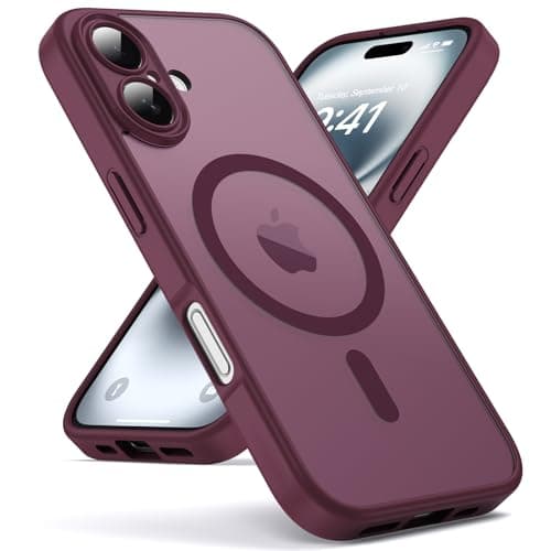 Oududianzi Coque iPhone 17 Pro Max MagSafe Bleu Global Recycled Standard — Bordeaux