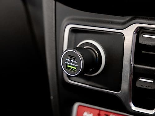 Chargeur allume-cigare Quad Lock double USB 48W pour voiture arrestedé sur cePtuels en déplacement