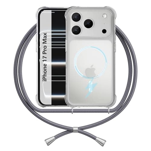 Coque iPhone 17 Pro Max Transparente Anti Jaune Gris Blanc Coin Renforcé TPU Shockproof