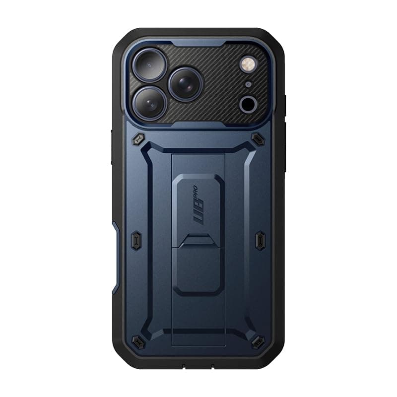 SUPCASE Coque pour iPhone 17 Pro 2025 [Protection Militaire & Béquille Intégrée] Coque Intégrale Robuste pour iPhone 17 — Bleu