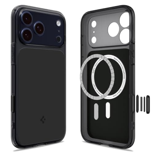 Spigen Coque iPhone 17 Pro Ultra Hybrid T MagFit DuraClear Noir Mat - Bonne protection, amélioration caméra, design mat
