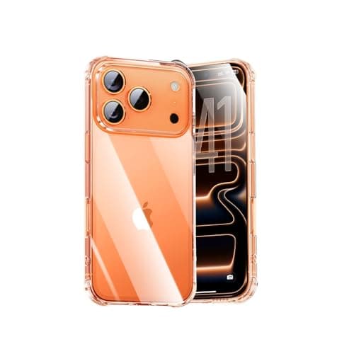Melomon Coque iPhone 17 Pro 6,3 Pouces - Mince Étui Transparent Anti-Rayures & Antichoc