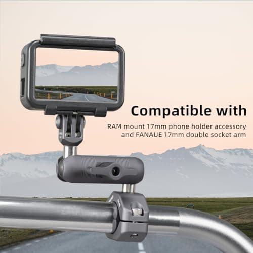 Adaptateur de tête de bol 17 mm compatibles GPS Garmin, pour supportphone moto vélo FANAUE