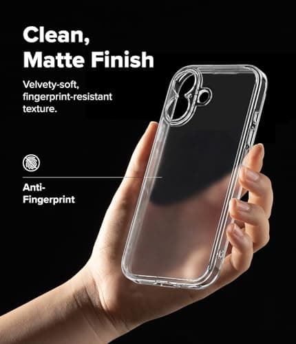 Protection Ringke pour iPhone 17 - Matière Mat Translucide | Protection Anti-Choc | Poche pour Sac Bandoulière