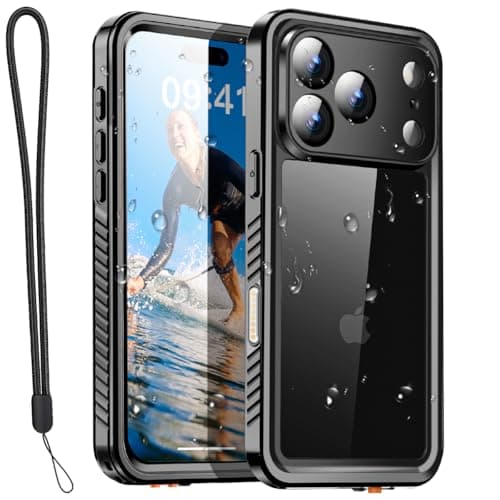 Coque étanche AICase IP68 pour iPhone 17 Pro Max 6,9", Protection 360°, Plongée Vinyl Bassin