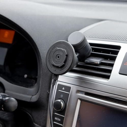 Quad Lock Évent De Voiture Support Téléphone pour Tous Types de Smartphones et Adaptateurs universels, Fonctionnant pour