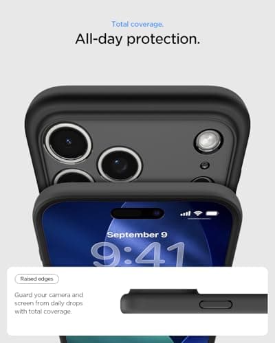 Coque Spigen DuraClear pour iPhone 17 Pro - Ultra Hybrid MagFit Frost Noir Qualité Signature