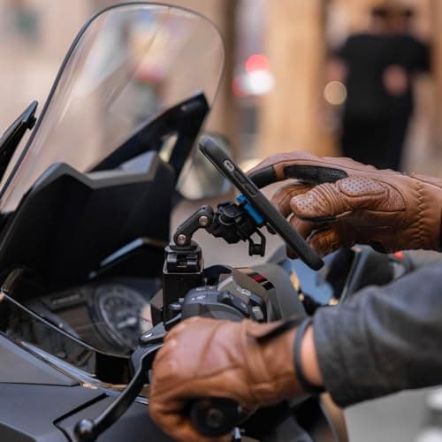 Quad Lock Supports de réservoir de Frein Moto pour iPhone et téléphones Samsung Galaxy - Protection Avancée - Motards et