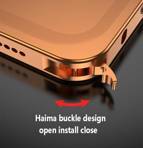 Teroxa Coque de protection antichoc pour iPhone 17 Pro Max, cadre en alliage d'aluminium aéronautique résistant aux choc