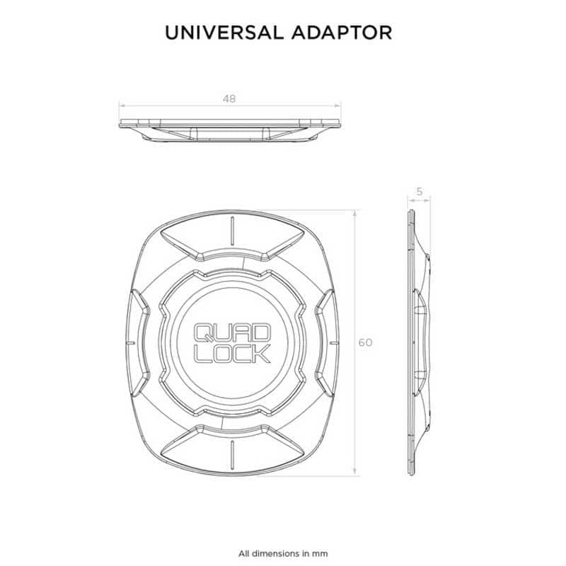 Quad Lock MAG Adaptateur Universel +_accessoires+ +portable+ +ordinateur+ portable+ +écran+ portable+ +business+ +portat