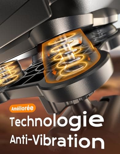 CIRYCASE Support Téléphone Moto Antivibrations + Stabilité Ultra + 360° Pivotement & Verrouillage Rapide | Pour Moto/VTT